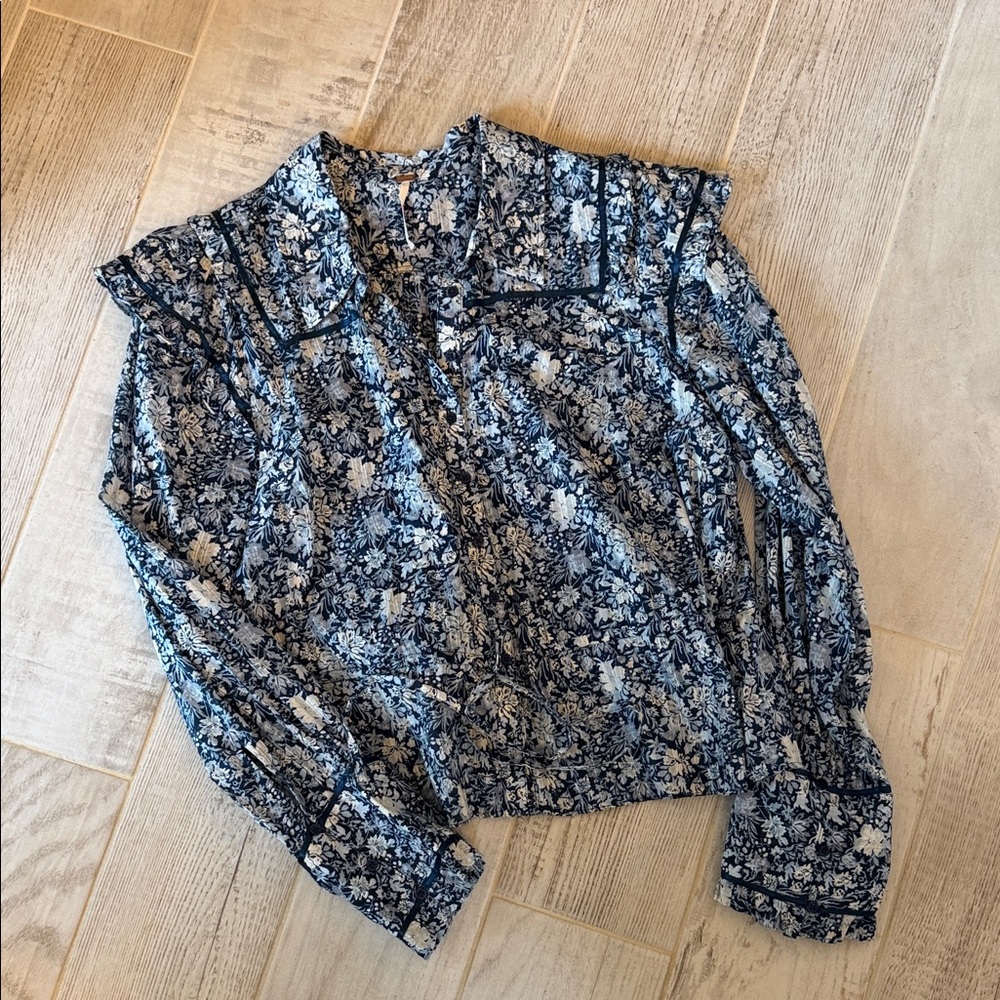 Free People Floral Top